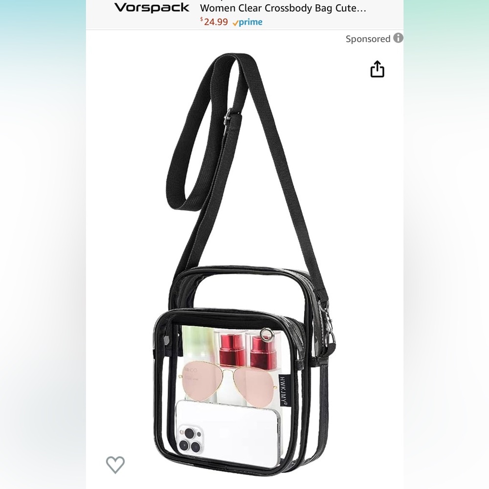 NEW Clear stadium bag
